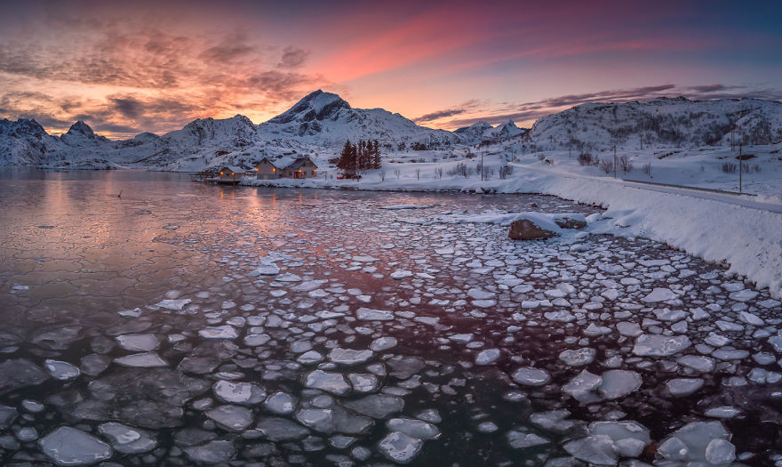 Ice In Fjord