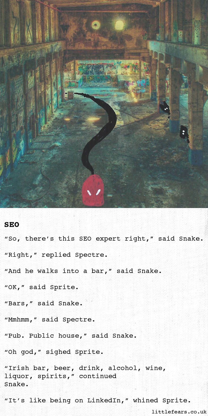 9 Painfully Punishing Puns From Fearful Scribble Monsters