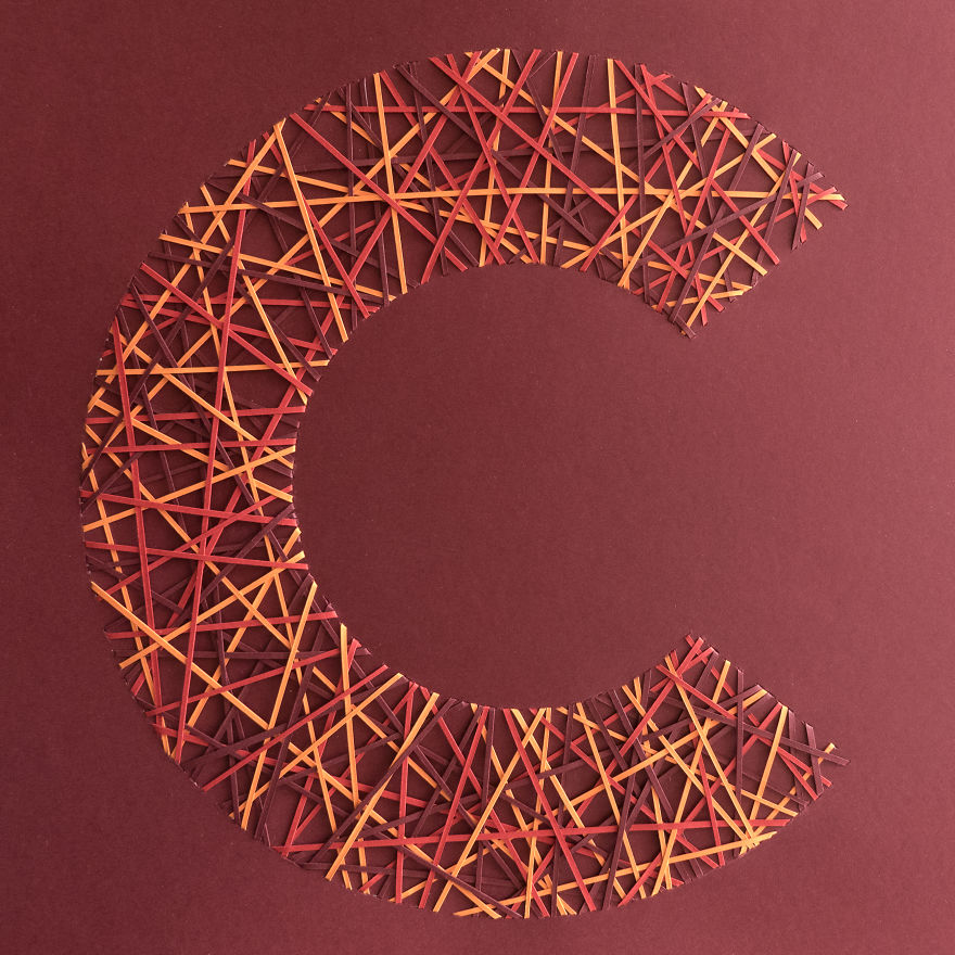 26 Artists Were Challenged To Create The Whole Alphabet, One Unique Paper Letter Each