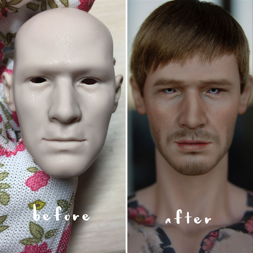 Ukrainian Artist Continues To Remove The Makeup Of Dolls And Re-Creates Them With An Incredibly Real Look
