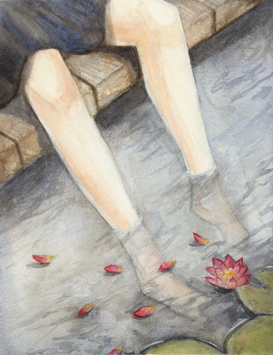 I Created A Series Of Relaxing Paintings.