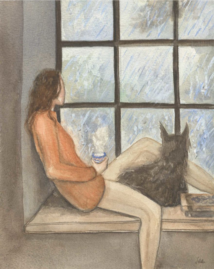 I Created A Series Of Relaxing Paintings.