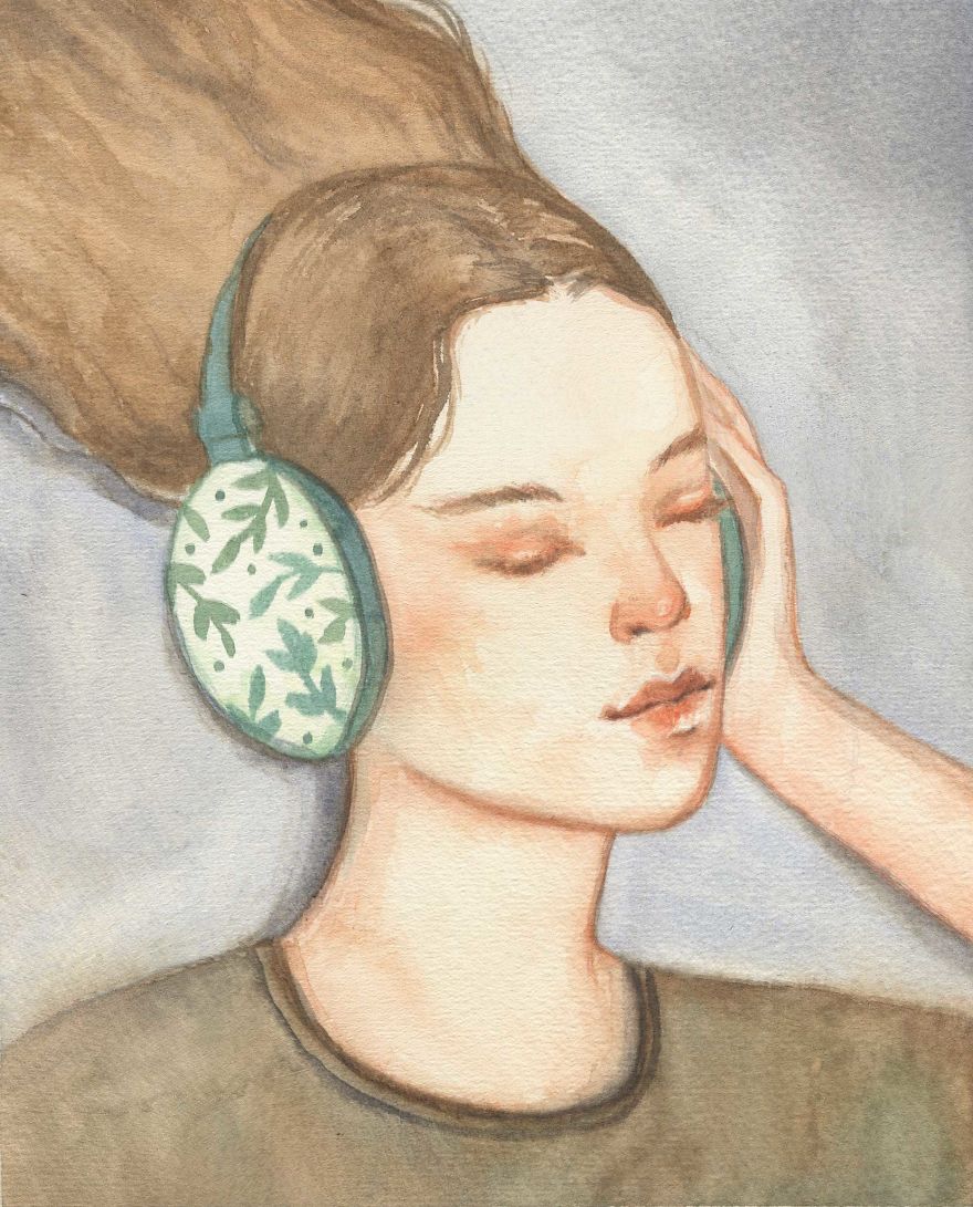 I Created A Series Of Relaxing Paintings.