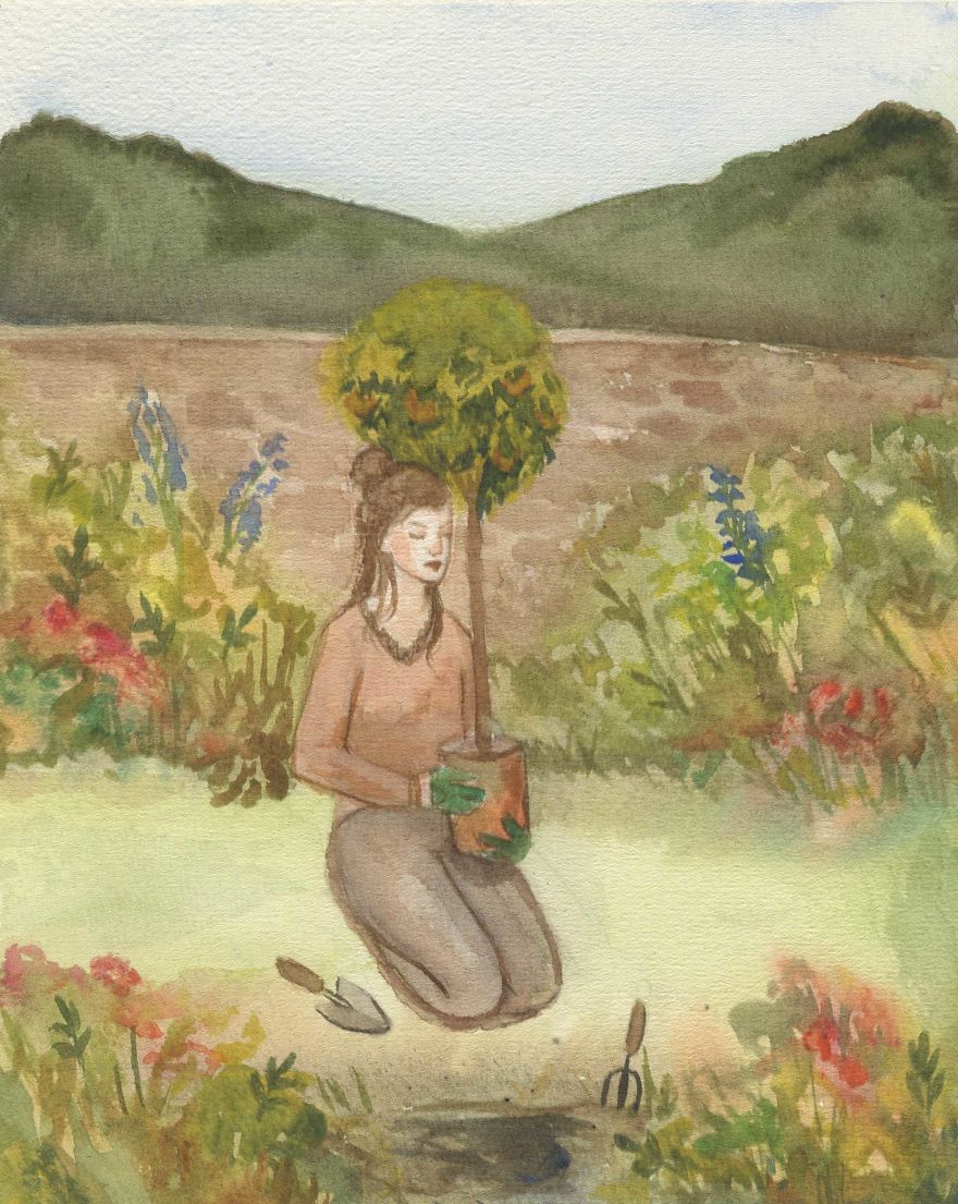 I Created A Series Of Relaxing Paintings.