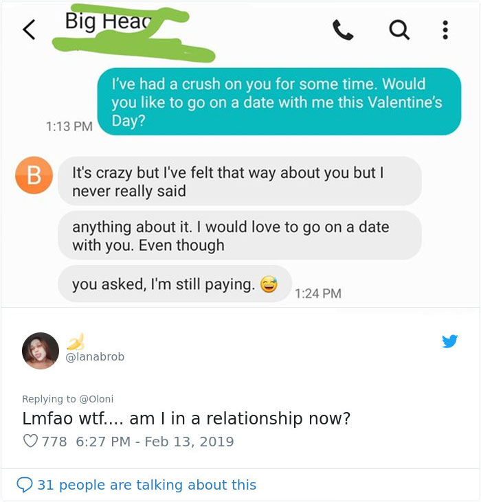 30 Women Ask Their Crushes Out On A Valentine's Day Date And Post Their Reactions On Twitter