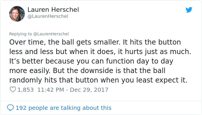 Woman Shares The "Ball In The Box" Analogy Her Doctor Taught Her To Help Deal With Grief