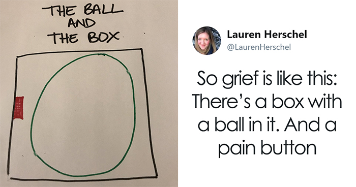 Woman Shares The “Ball In The Box” Analogy Her Doctor Taught Her To Help Deal With Grief