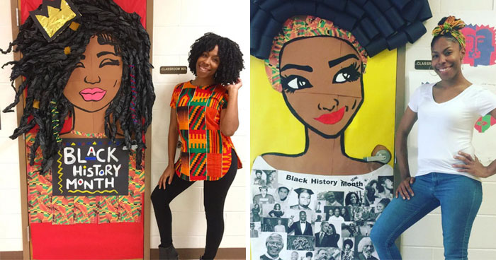 25 Awesome Teachers That Decorated Their Classroom Doors For Black History Month