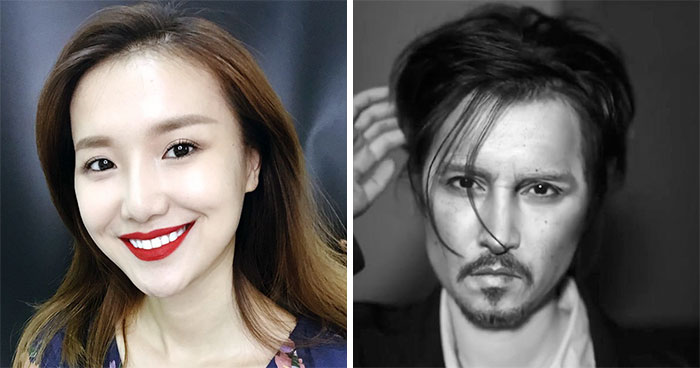 Chinese Make-Up Artist With An Audience Of 360k Followers On Instagram Turns Herself Into Johnny Depp