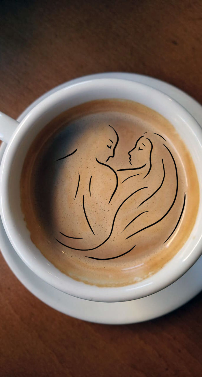 Artist Makes Divinations Out Of Failed Latte Art Artist Makes Divinations Out Of Failed Latte Art