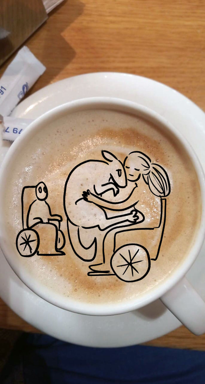 Artist Makes Divinations Out Of Failed Latte Art Artist Makes Divinations Out Of Failed Latte Art