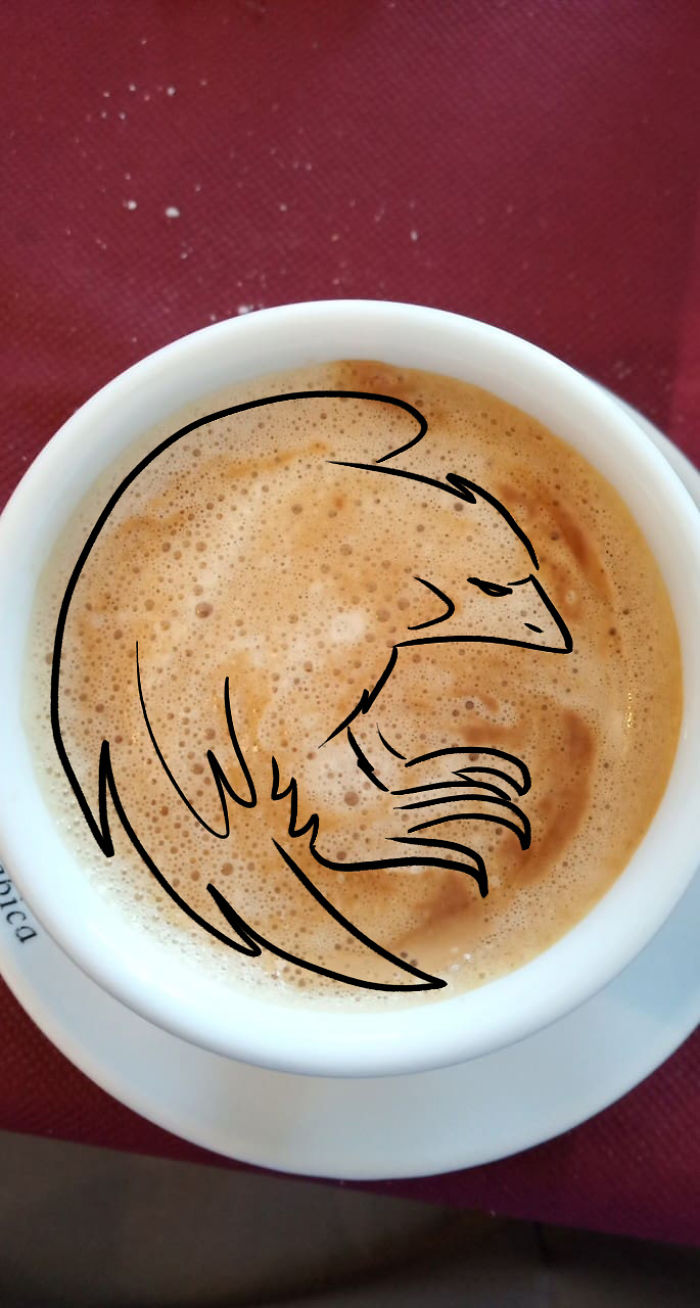 Artist Makes Divinations Out Of Failed Latte Art Artist Makes Divinations Out Of Failed Latte Art