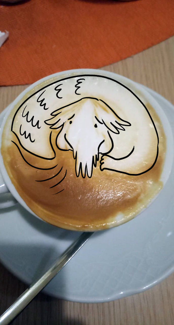 Artist Makes Divinations Out Of Failed Latte Art Artist Makes Divinations Out Of Failed Latte Art