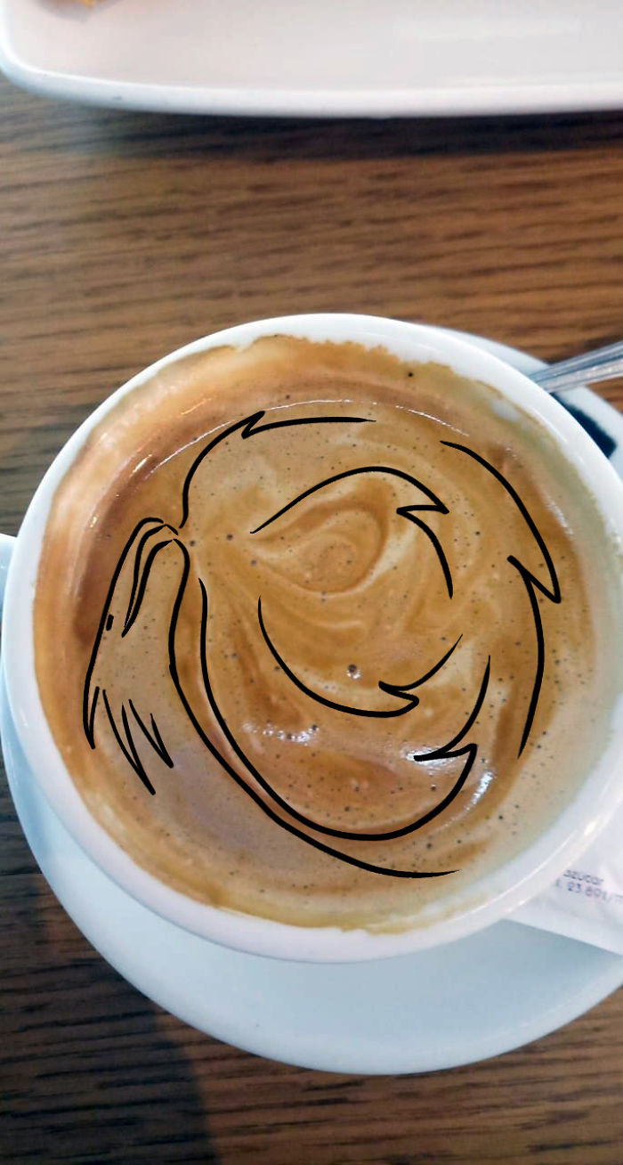 Artist Makes Divinations Out Of Failed Latte Art Artist Makes Divinations Out Of Failed Latte Art