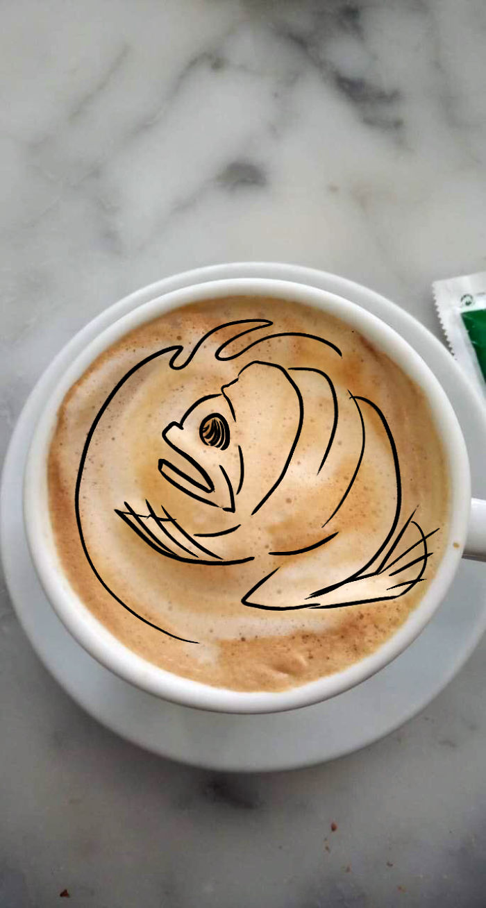 Artist Makes Divinations Out Of Failed Latte Art Artist Makes Divinations Out Of Failed Latte Art