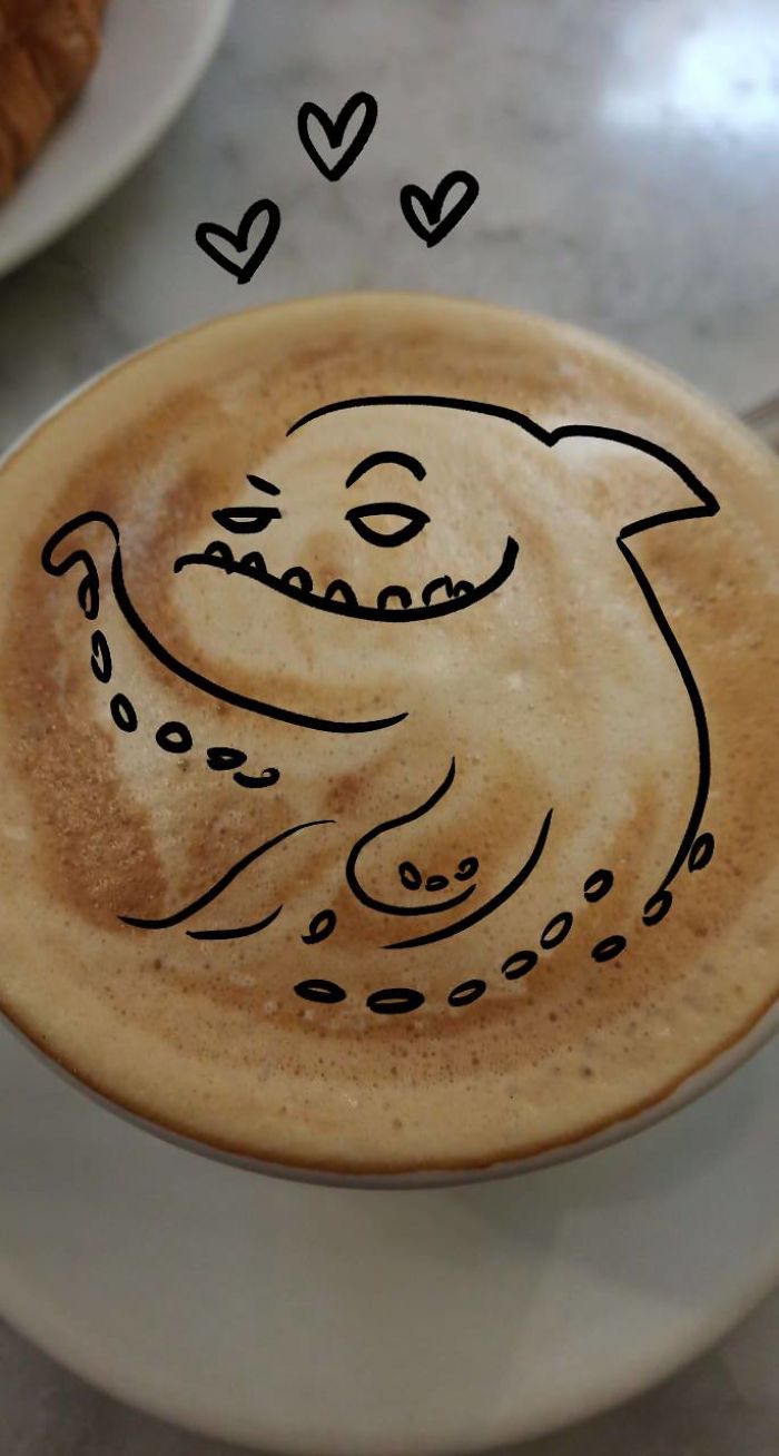 Artist Makes Divinations Out Of Failed Latte Art Artist Makes Divinations Out Of Failed Latte Art