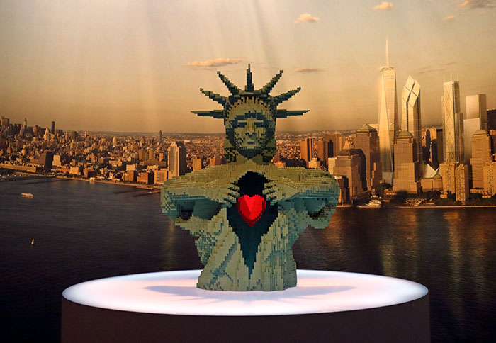 Wardrobe Malfunction. Statue Of Liberty Interpretation In LEGOs