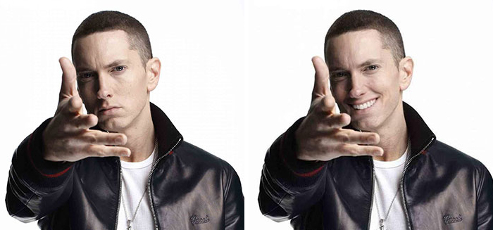 Guy Makes Eminem ‘Smile’ By Photoshopping His Pics And They Look Better Now (14 Pics)
