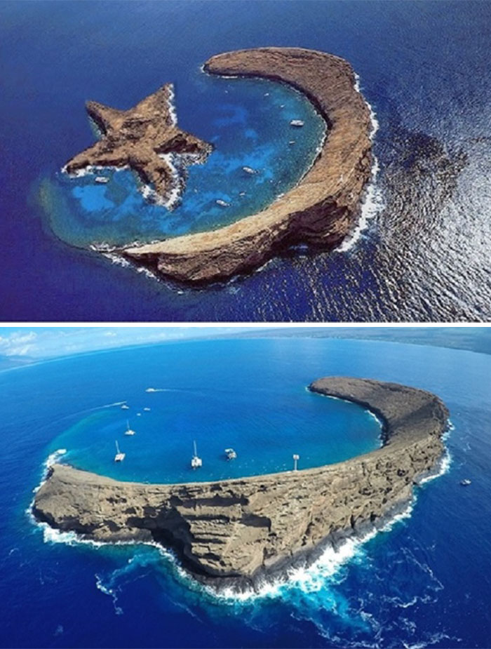 An Island That Looks Like A Star