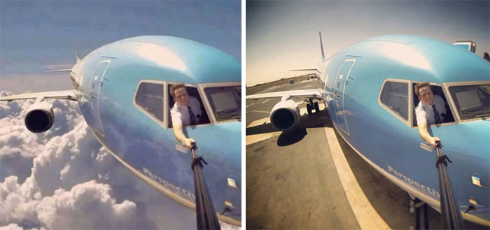 Selfie de un piloto