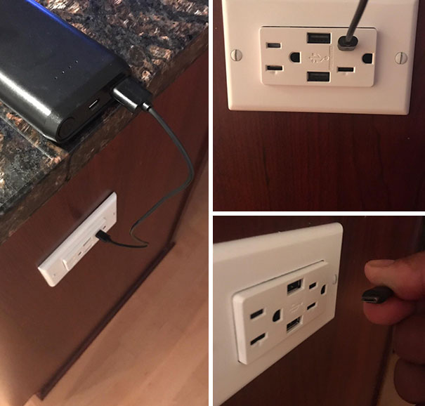 My Wife Using An Outlet