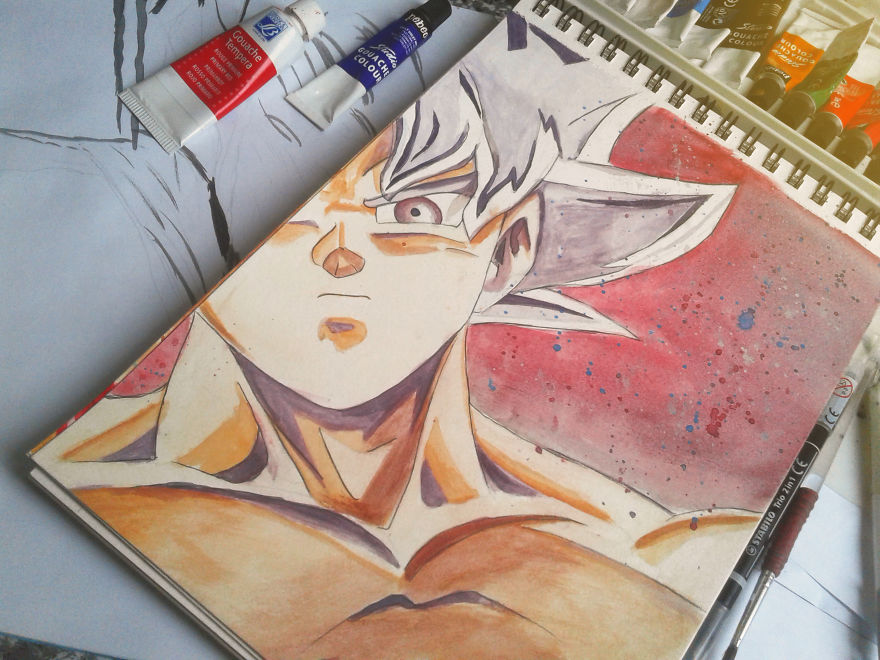 Goku Drawing That Took Only 2 Hours