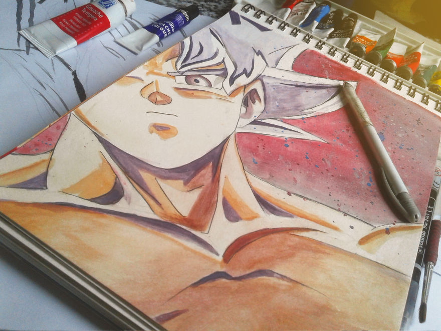 Goku Drawing That Took Only 2 Hours