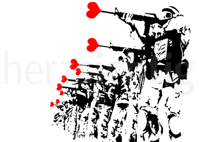 Make Love Not War – #streetart #digital Make Love Not War – #streetart #digital