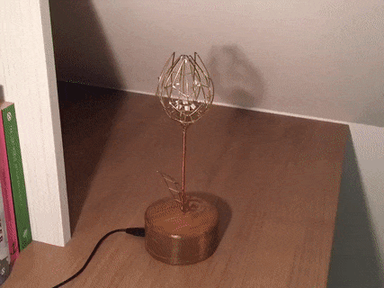 People Are Saying This Husband Just Won Valentine's Day By Gifting His Wife A Mechanical Flower That Blooms When Touched