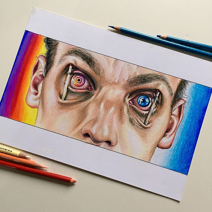 Artist Takes A Critical Look At Modern Society Through His Thought-Provoking Illustrations