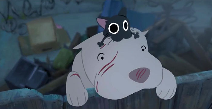 Pixar hace llorar a la gente con "Kitbull", un corto sobre la amistad entre un pitbull maltratado y un gatito abandonado