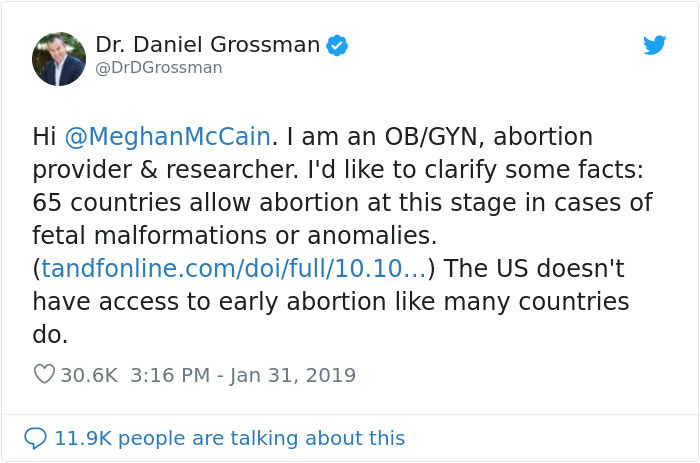 Late US Senator's Daughter's Theory About Abortions Gets Debunked By An Actual Doctor