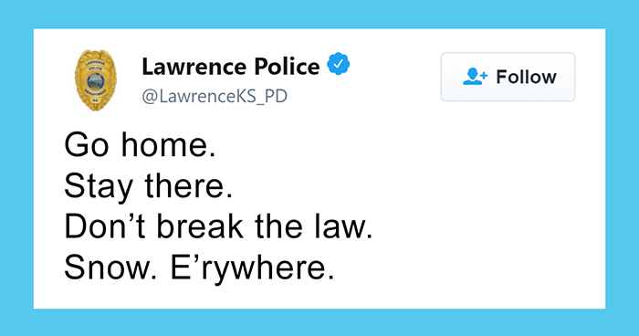 26 Criminally Funny Tweets By The Kansas Police Departments