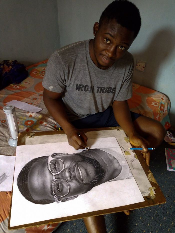 Talented Young Artist Draws Incredibly Realistic Portrait Of Kevin Hart, Can't Believe He Actually Responds On Twitter