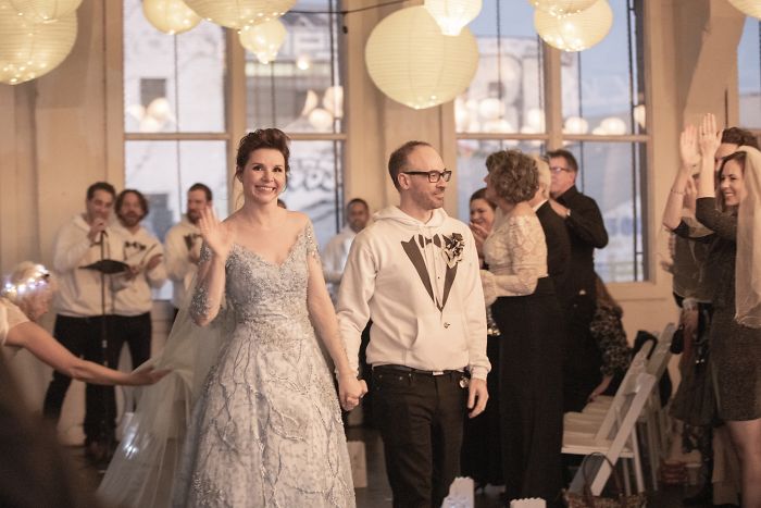 Couple Has An "Unusual" Wedding Where Guests Get To Wear Their Old Bridal Dresses Again