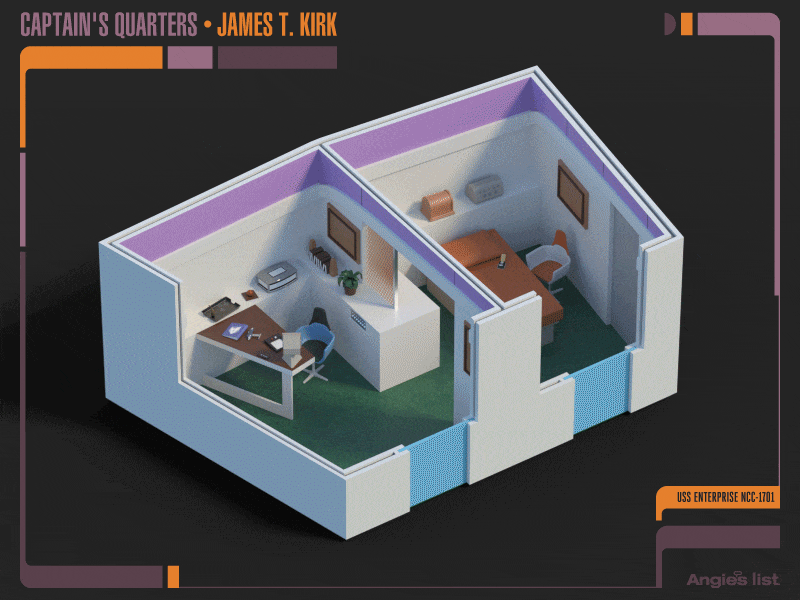 Check Out These Amazing Renders Of Star Trek Captains' Quarters