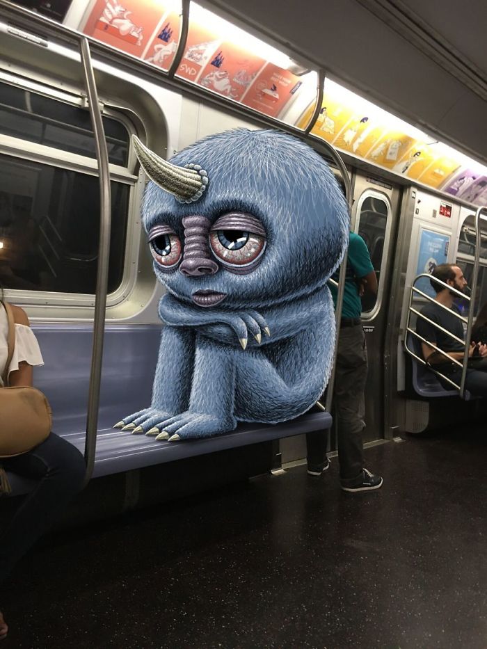 Monsters On The New York Subway In Ben Rubin’s Imagination