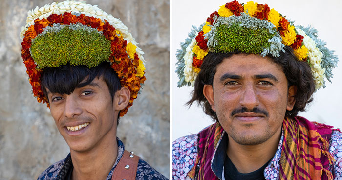 On My Trip To Saudi Arabia, I Met Male Members Of The Qahtan Tribe – Flower Men
