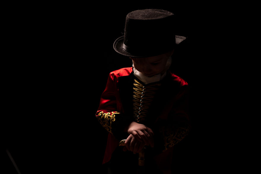 My Son Loved The Movie "The Greatest Showman" So He Became P.t. For His 4 Year Photoshoot.