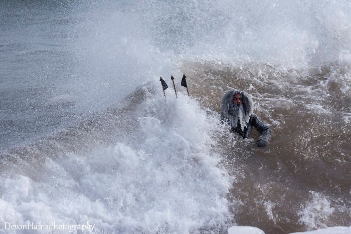 Surfers Learn The Hard Way What Happens When You Go Surfing During A Polar Vortex (18 Pics)