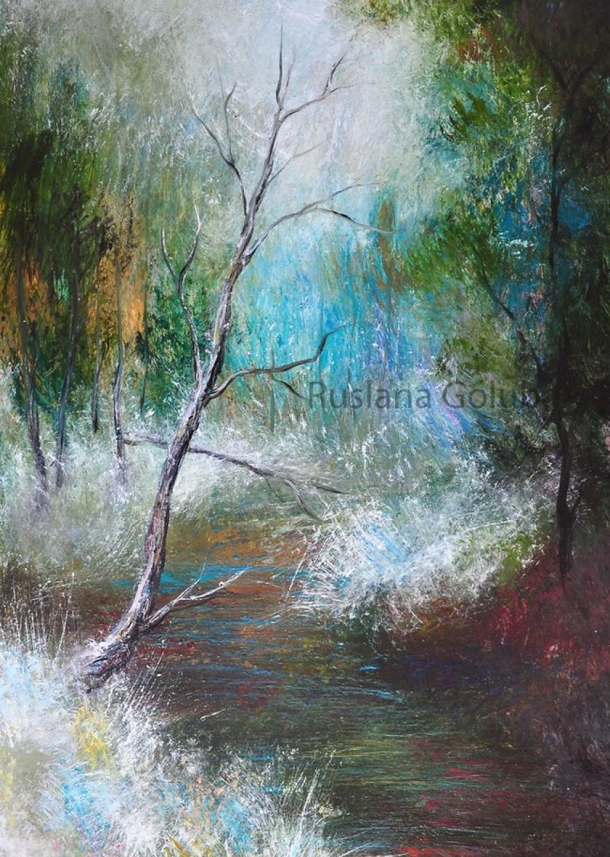 Winter Oil Paintings By Ruslana Golub
