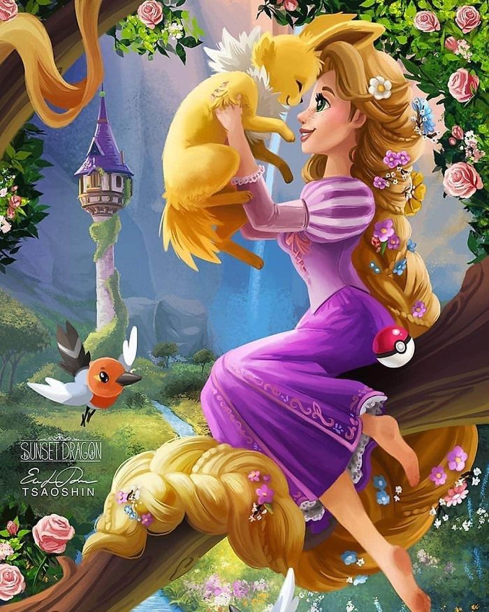 Rapunzel And Jolteon