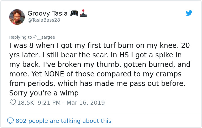 Man Says Women Should Stop Complaining About Period Pain Unless They Know What A Scraped Knee Pain Feels Like, Gets Shut Down