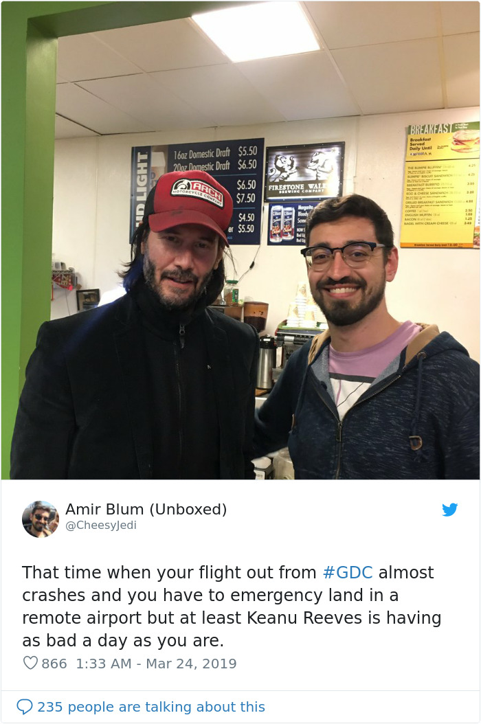 Keanu Reeves Goes Through An Emergency Landing, Shares A Van With Other Passengers Instead Of Private Luxurious Ride