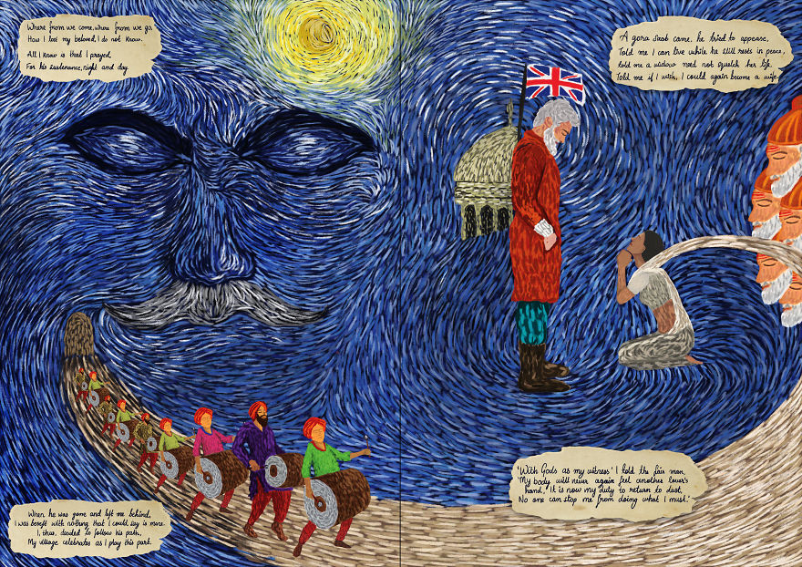 Sati - Van Gogh Style Sati - Van Gogh Style