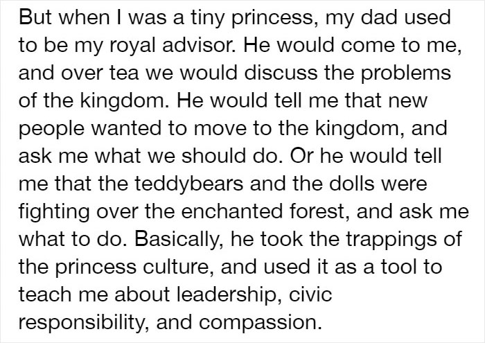 Princess Culture Without The 'Toxic BS': Daughter Shares Her Dad's Parenting Methods, And People Love Them