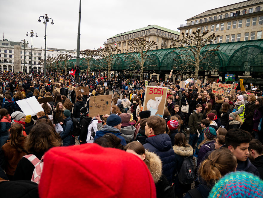 My Photo Report From The School Strike On March In Hamburg