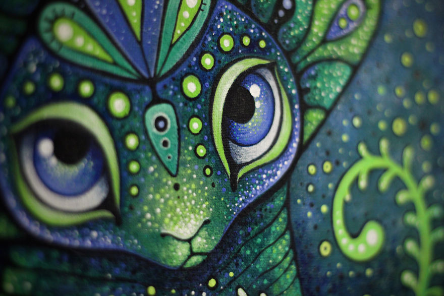 I Paint A Strange World Of Fantastic Alien Creatures With Big Kind Eyes