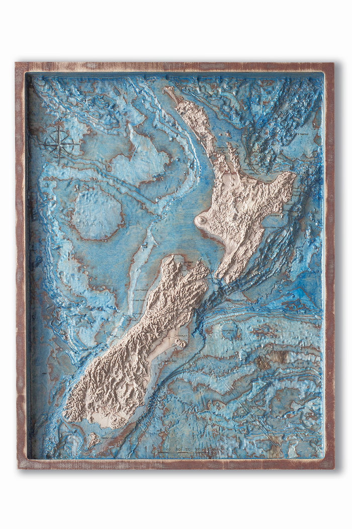 I Cut 3D Maps In Wood To Show How Incredibly Beautiful Our Planet Is