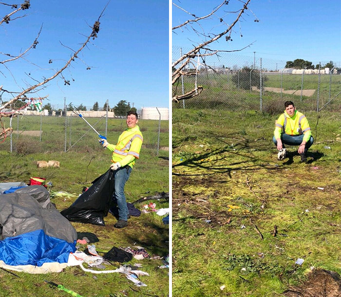 Cleaning Up Homeless Camps! #trashtag 260 Kgs, Only Took About An Hour!